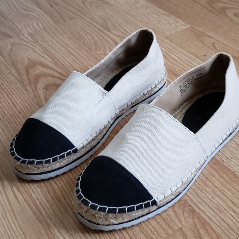 LaDonna Black/Tan Canvas Shoes